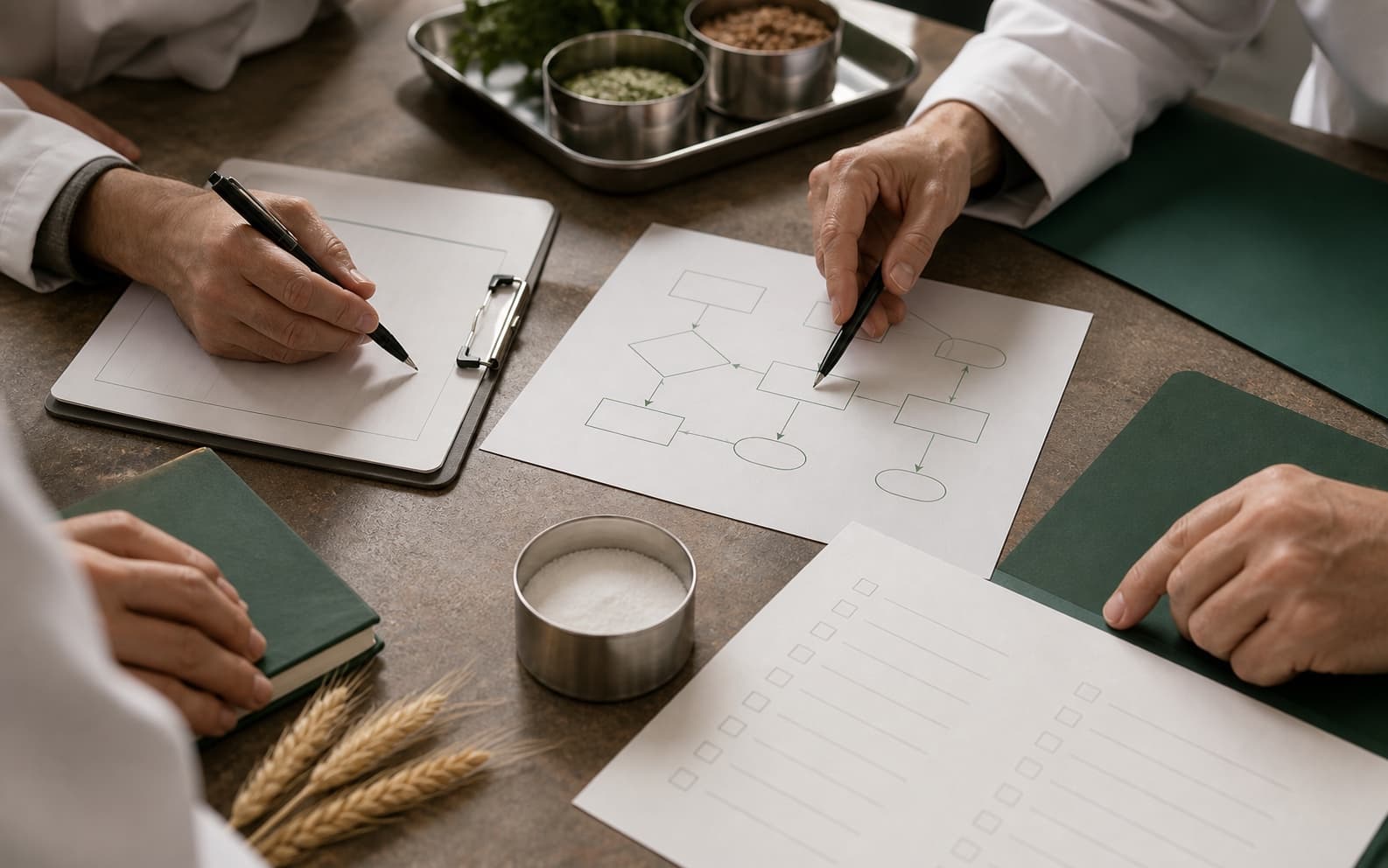 Professionnels structurant ensemble un système qualité alimentaire